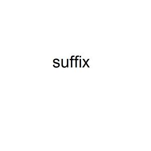 suffix