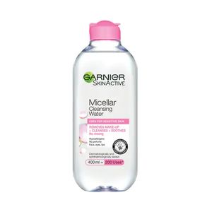 آب پاک کننده آرایش صورت گارنیه مدل micellar حجم 400 میلی لیتر