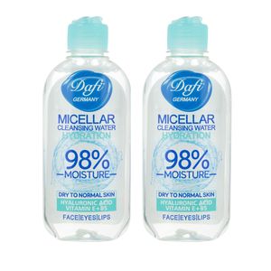 آب پاک کننده صورت دافی مدل hydration حجم 200 میلی لیتر مجموعه 2 عددی