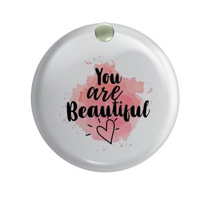 آینه جیبی طرح you are beautiful مدل ai555