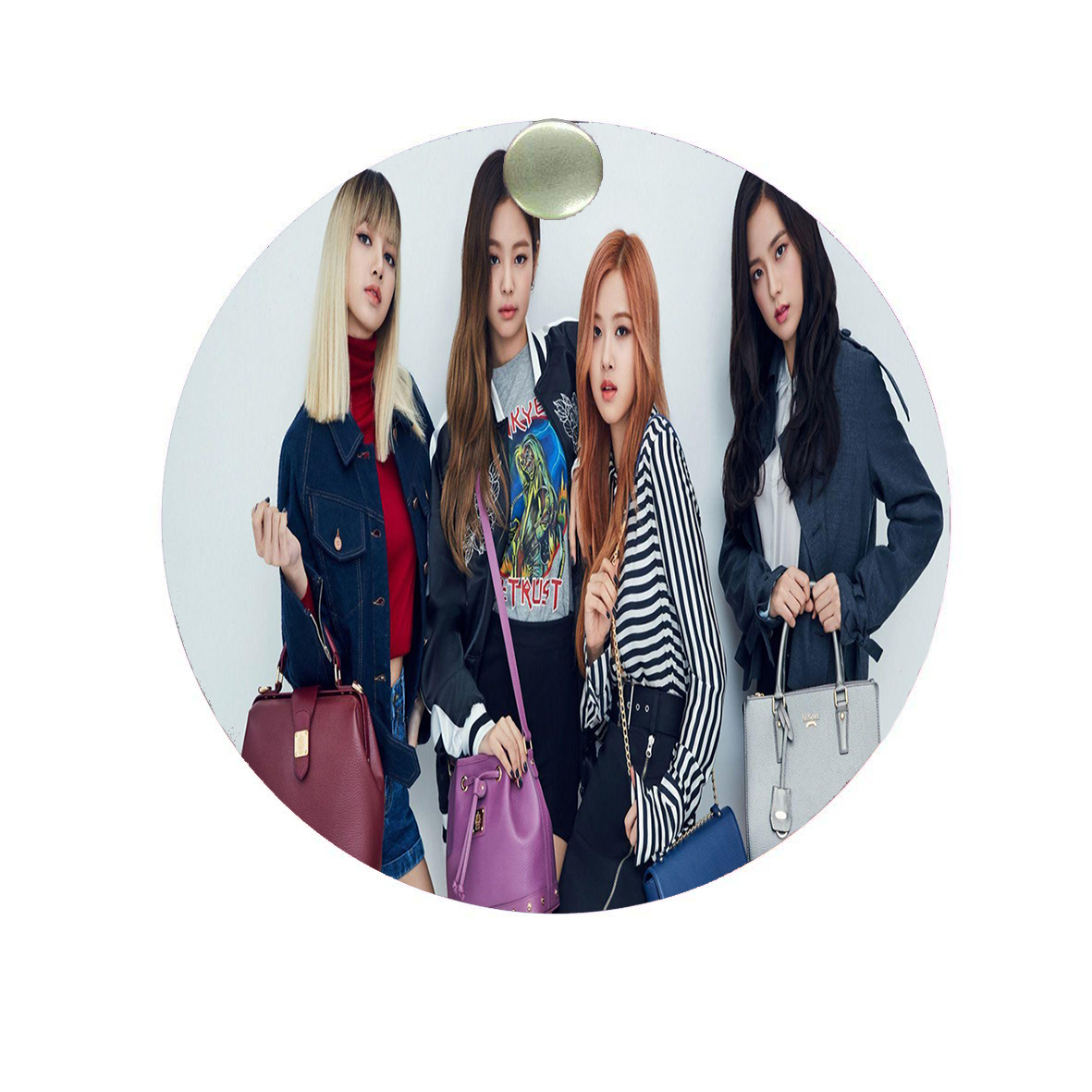 آینه جیبی طرح بلک پینک a59