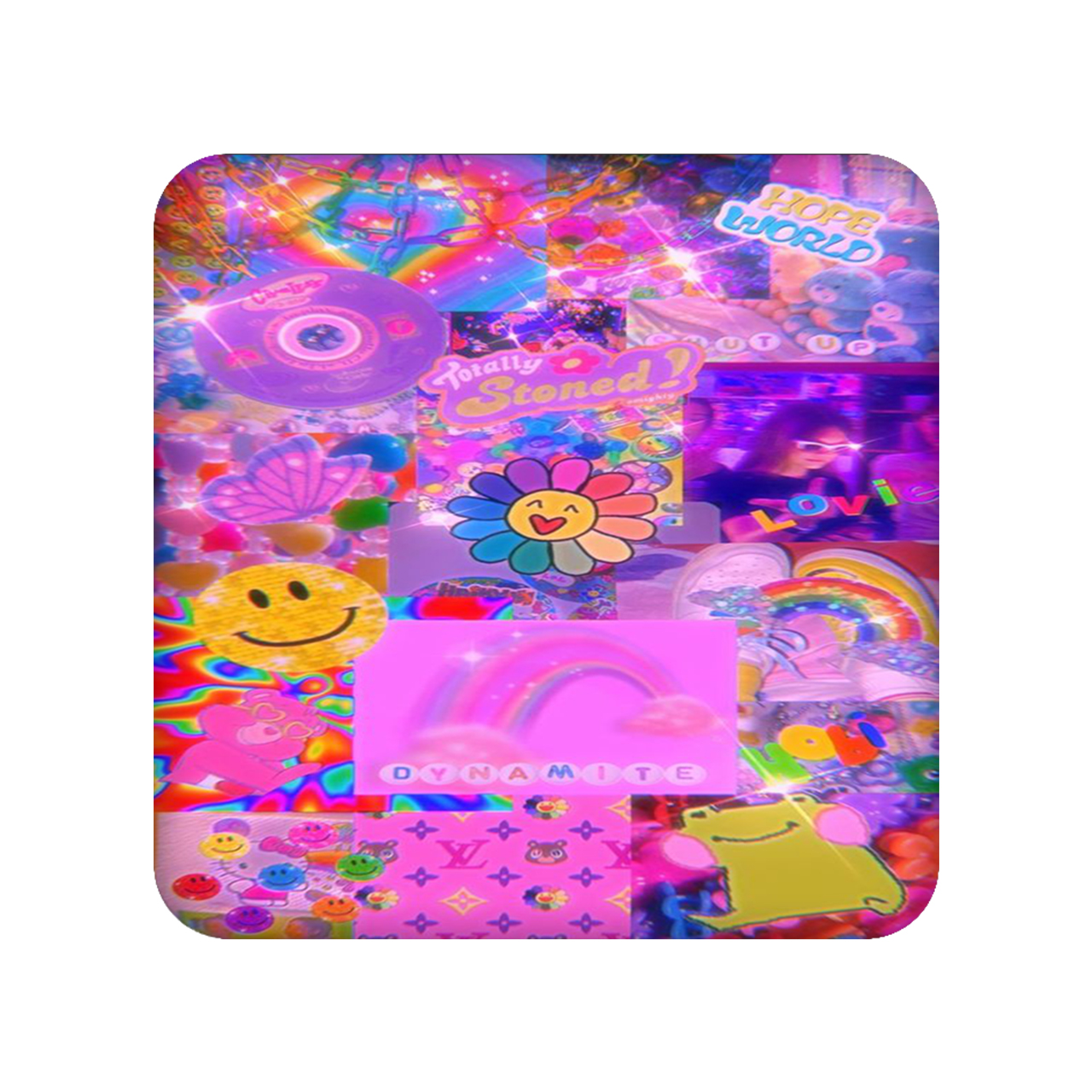 آینه جیبی مدل pink logo کد 2038