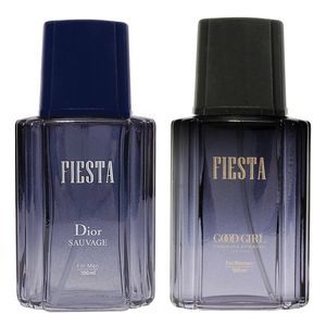 ادو پرفیوم زنانه فیستا مدل good girl حجم 100 میلی لیتر به همراه ادو پرفیوم مردانه فیستا مدل dior sauvage