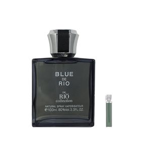ادو پرفیوم مردانه ریو کالکشن مدل rio blue de rio حجم 100ml به همراه عطر جیبی