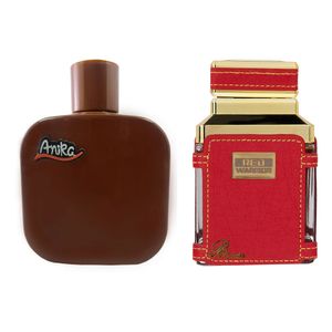 ادوپرفیوم زنانه بیجورکا مدل red حجم 100 میلی لیتر و ادوتویلت مردانه آنیکا مدل brun حجم 100 میلی لیتر