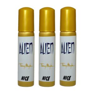 ادوکلن جیبی زنانه نایس پاپت مدل alien حجم30 میلی لیتر مجموعه 3 عددی
