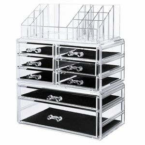 استند لوازم آرایشی مدل دو طبقه 8 کشو کد 8713