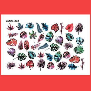 استیکر طراحی ناخن طرح برگ مدل c202