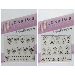استیکر طراحی ناخن مدل p008 p009 کد rkh_1568 مجموعه 2 عددی