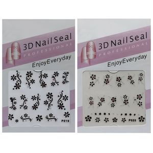 استیکر طراحی ناخن مدل p019 p025 کد rkh_1550 بسته 2 عددی