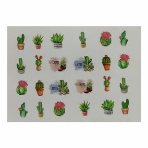 استیکر طراحی ناخن مدل کاکتوس کد a111
