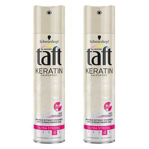 اسپری تافت مدل ultra keratin حجم 250 میلی لیتر مجموعه 2 عددی