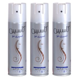 اسپری حالت دهنده مو کاسپین مدل strong hold 4 حجم 150 میلی لیتر مجموعه ۳ عددی