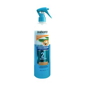 اسپری دو فاز احیا کننده و نرم کننده مو باباریا مدل aloe vera حجم 500 میلی لیتر