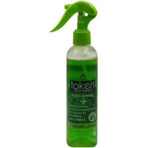 اسپری دو فاز مو توکن مدل extra shine g حجم 250 میلی لیتر