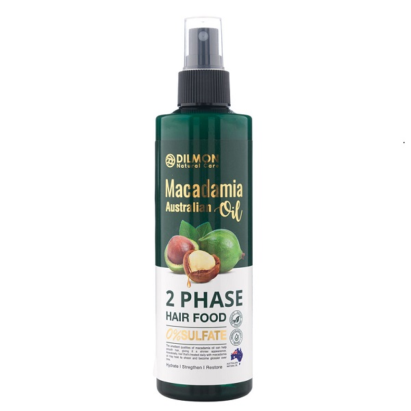 اسپری دو فاز مو دیلمون مدل macadamia 2 phase hair mask spray حجم 250 میلی لیتر
