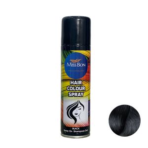 اسپری رنگ مو میسبون مدل bl حجم 150 میلی لیتر رنگ مشکی