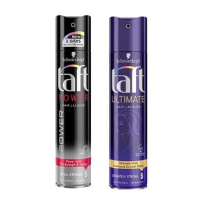 اسپری مو تافت مدل ultimate حجم 250 میلی لیتر به همراه اسپری نگهدارنده حالت مو تافت مدل lacquer