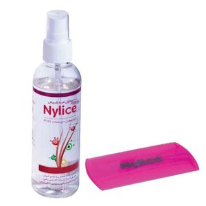 اسپری مو نایلیس مدل isopropyl myristate حجم 100 میلی لیتر به همراه شانه مو