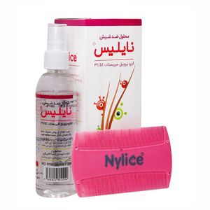 اسپری مو نایلیس مدل isopropyl myristate حجم 50 میلی لیتر به همراه شانه مو