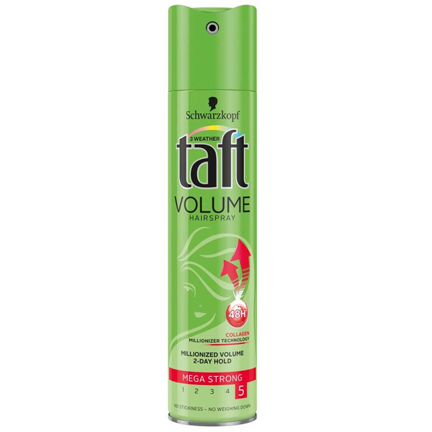 اسپری نگهدارنده حالت مو تافت مدل volume hairspray حجم 250 میلی لیتر