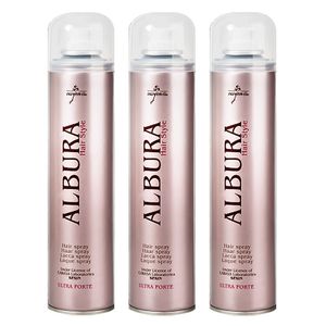 اسپری چسب مو آلبورا مدل ultra forte حجم 250 میلی لیتر مجموعه 3 عددی