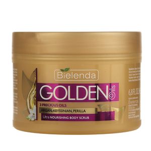 اسکراب بدن بی یلندا سری golden oils مقدار 200 گرم