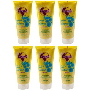 اسکراب سفید کننده ورد کالر مدل morning burst حجم 200 میلی لیتر بسته 6 عددی
