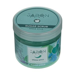 اسکراب شکری لایه بردار پوست ژبن پلاس مدل green apple وزن 450 گرم