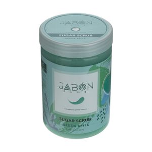 اسکراب شکری لایه بردار پوست ژبن پلاس مدل green apple وزن 900 گرم