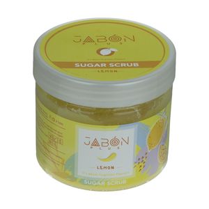 اسکراب شکری لایه بردار پوست ژبن پلاس مدل lemon وزن 450 گرم