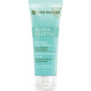 اسکراب لایه بردار صورت ایو روشه سری hydra vegetal حجم 75 میلی لیتر