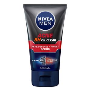 اسکراب لایه بردار نیوآ مدل oil clear سری acne defense+purify حجم 100 میلی لیتر