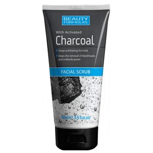 اسکراب لایه بردار پوست بیوتی فرمولاز مدل charcoal حجم 150 میلی لیتر
