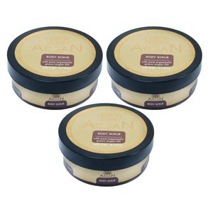 اسکراب لایه بردار پوست تاپ شاپ مدل argan oil حجم 200 میلی لیتر مجموعه 3 عددی
