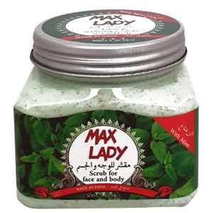 اسکراب لایه بردار پوست مکس لیدی مدب mint حجم 300 میلی لیتر