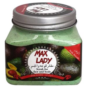 اسکراب لایه بردار پوست مکس لیدی مدل avocado حجم 300 میلی لیتر