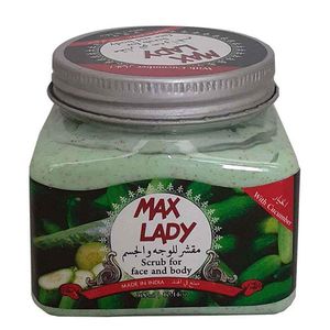 اسکراب لایه بردار پوست مکس لیدی مدل cucumber حجم 300 میلی لیتر