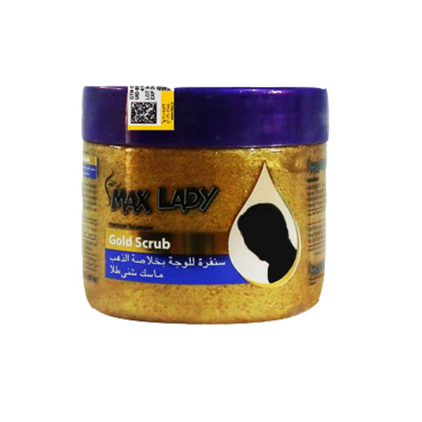 اسکراب لایه بردار پوست مکس لیدی مدل gold حجم 350 میلی لیتر