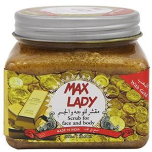 اسکراب لایه بردار پوست مکس لیدی مدل gold حجم 600 میلی لیتر