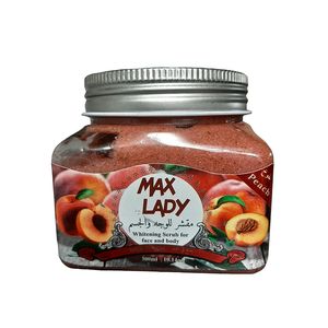 اسکراب لایه بردار پوست مکس لیدی مدل with peach حجم 300 میلی لیتر