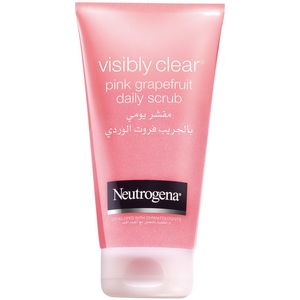 اسکراب لایه بردار پوست نوتروژینا سری visibly clear مدل pink gerapefruit حجم 150 میلی لیتر