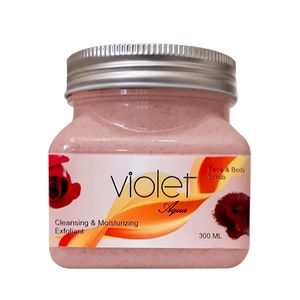 اسکراب لایه بردار پوست ویولت مدل rose حجم 300 میلی لیتر