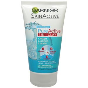 اسکراب لایه بردار پوست گارنیه سری skin active مدل pure active حجم 150 میلی لیتر