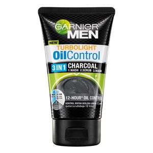 اسکراب لایه بردار پوست گارنیه مدل 3in1 charcoal حجم 100 میلی لیتر