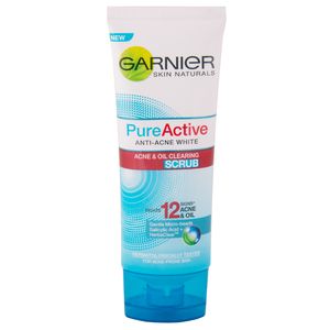 اسکراب لایه بردار پوست گارنیه مدل anti acne white حجم 100 میلی لیتر