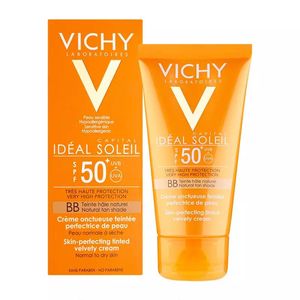 امولسیون ضدآفتاب رنگی ویشی سری ideal soleil مدل dry touch حجم 50 میلی لیتر