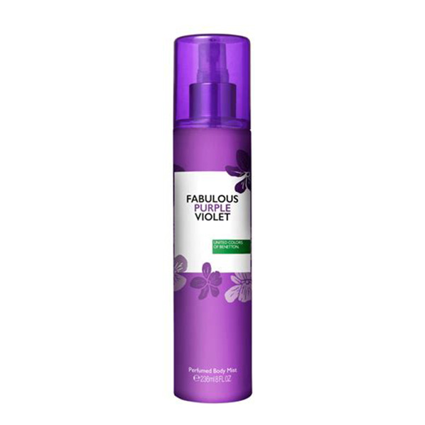 بادی اسپلش زنانه بنتون مدل fabulous purple violet حجم 236 میلی لیتر