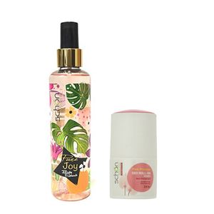 بادی اسپلش زنانه شون مدل pure joy حجم 220 میلی لیتر به همراه رول ضد تعریق زنانه شون مدل pink princess حجم 50 میلی لیتر