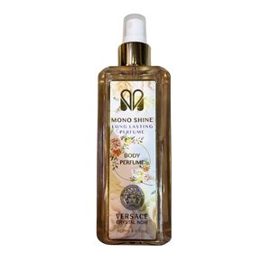 بادی اسپلش زنانه مونو شاین مدل versace crystal noir حجم 250 میلی لیتر